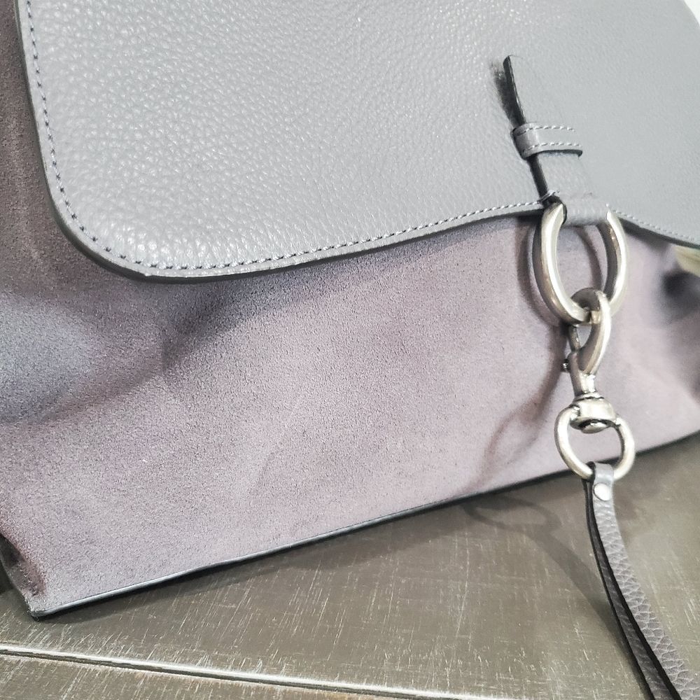 Rebecca Minkoff grey suede and leather bag - Picture 2 of 12
